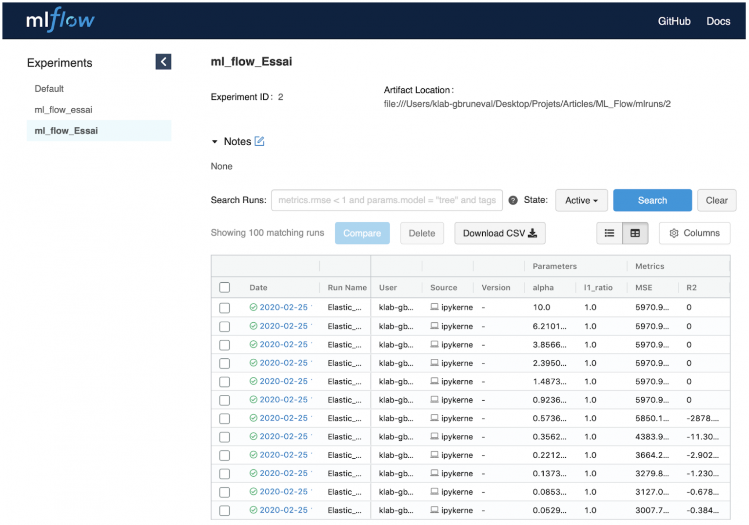 Tracer Vos Expériences Avec MLFlow Tracking - Agence Web Kernix